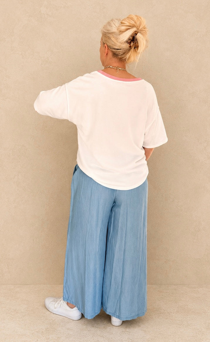 Kurzarmshirt Saint-Tropez white