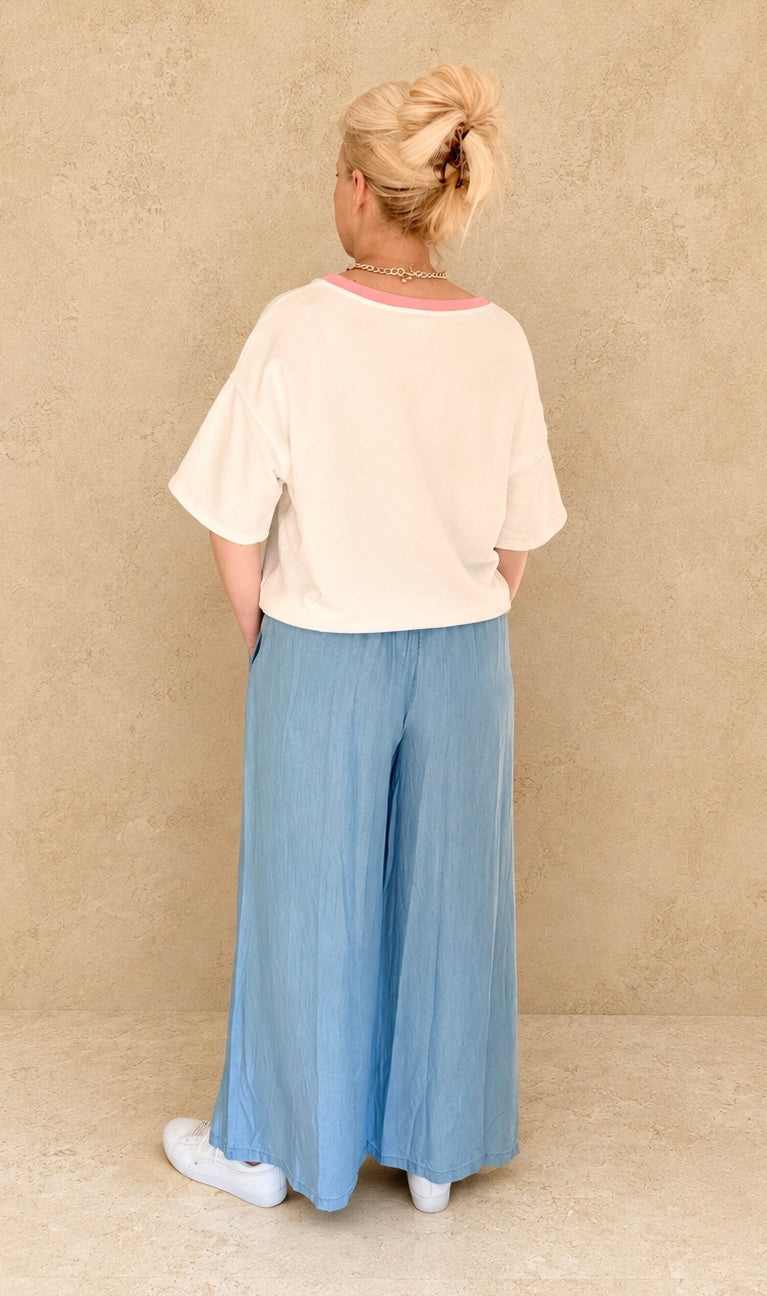 Kurzarmshirt Saint-Tropez white