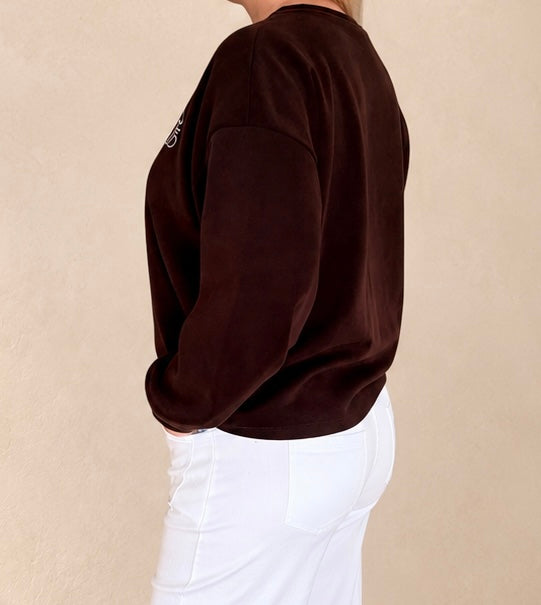 Samtweicher Pullover Marrone