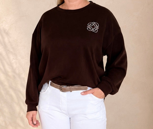 Samtweicher Pullover Marrone