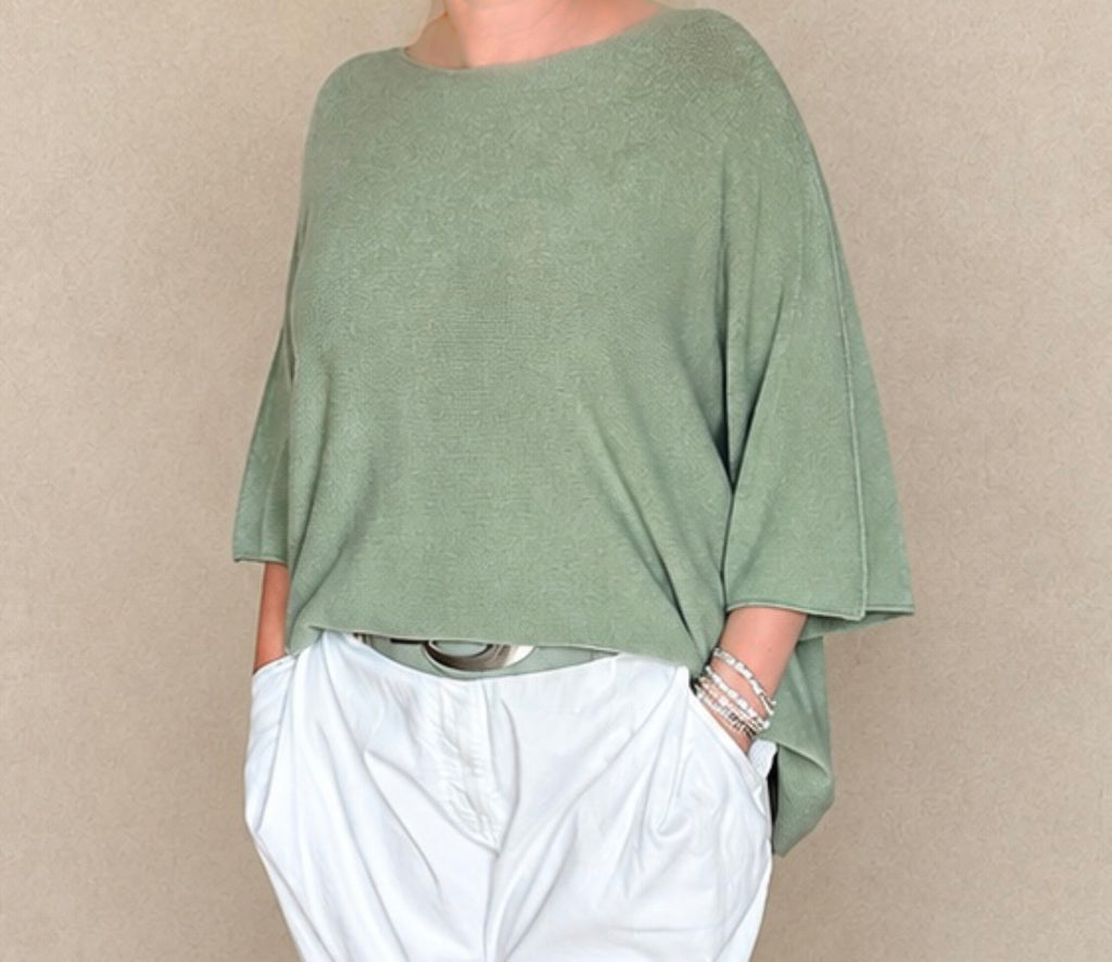 Feines Strickshirt Grün