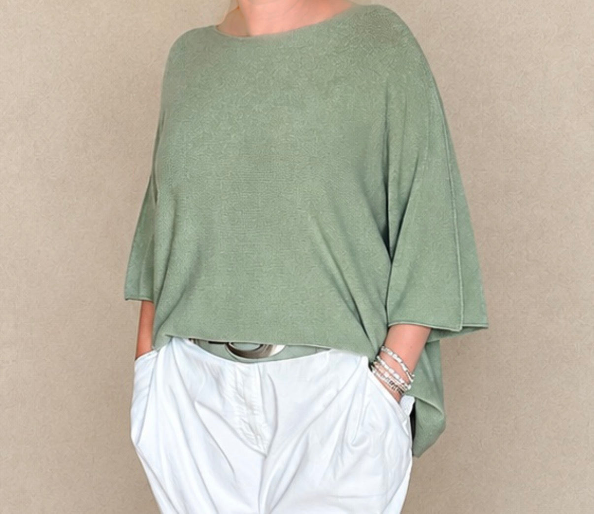 Feines Strickshirt Grün