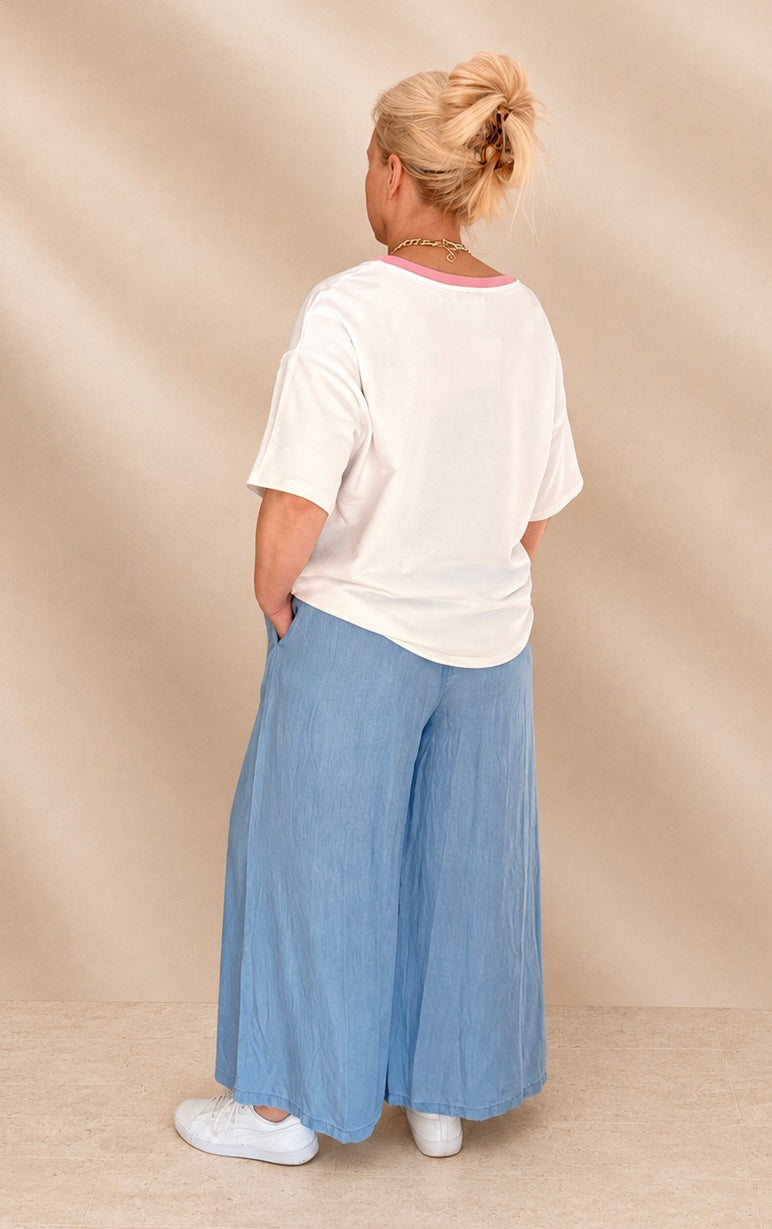 Leichte Jeansstoffhose
