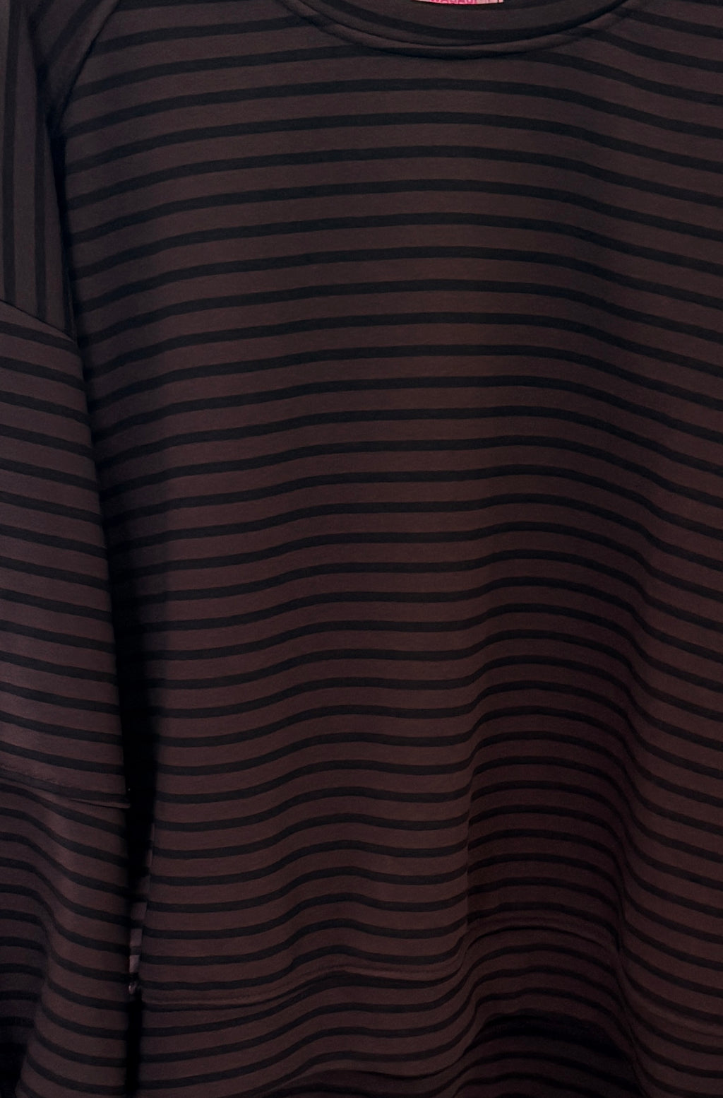 Langarmshirt Streifen Braun