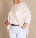 Feinstrickpulli Leopard Creme