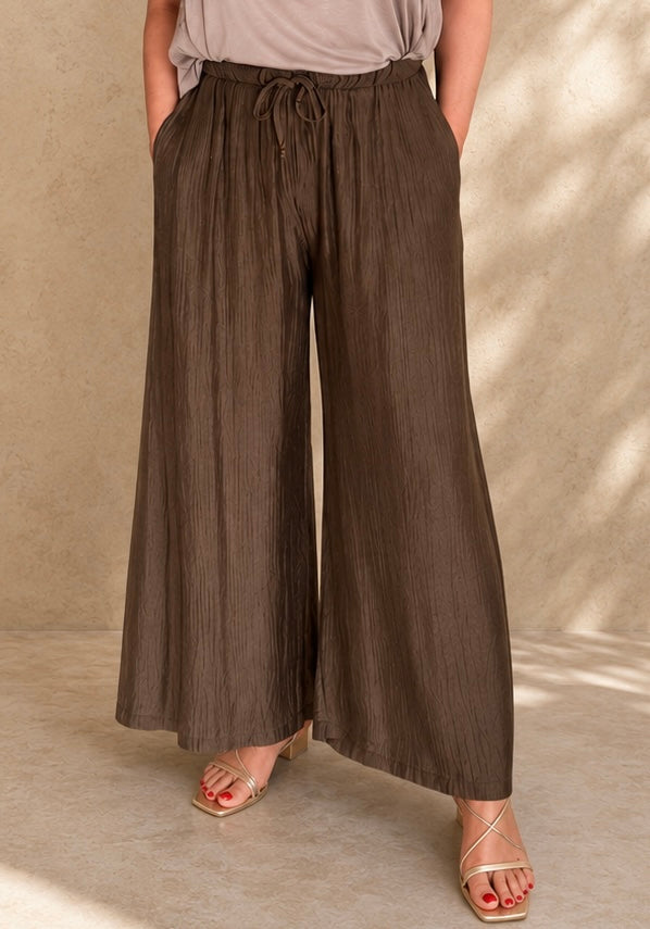 Musselin Sommerhose Braun