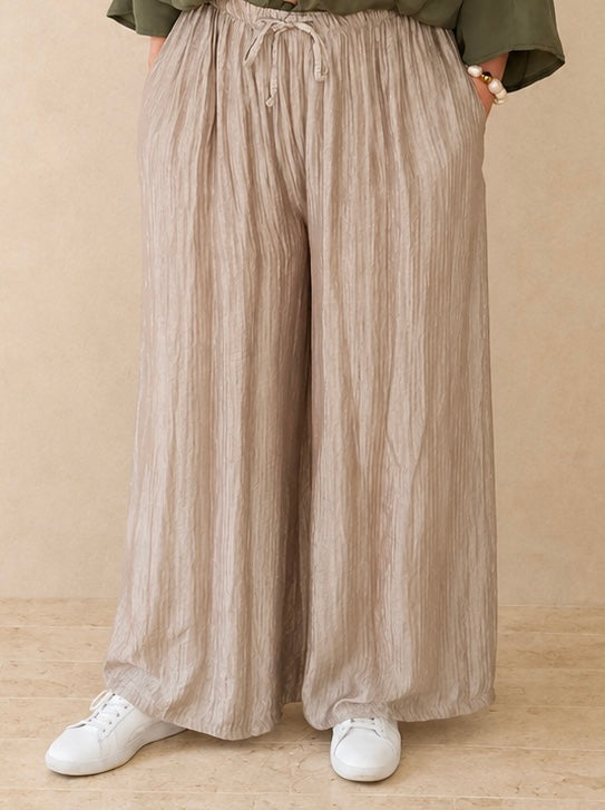 Musselin Sommerhose Stein