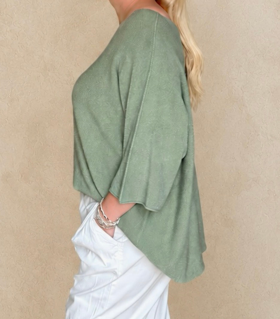 Feines Strickshirt Grün