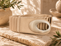 Stretchgürtel beige 83 cm