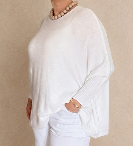 Feinstrick Pulli Pure White