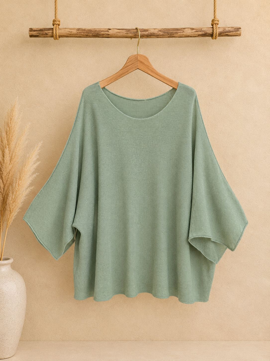Feines Strickshirt Grün