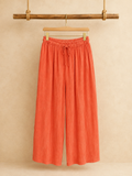 Musselin Sommerhose Terrakotta