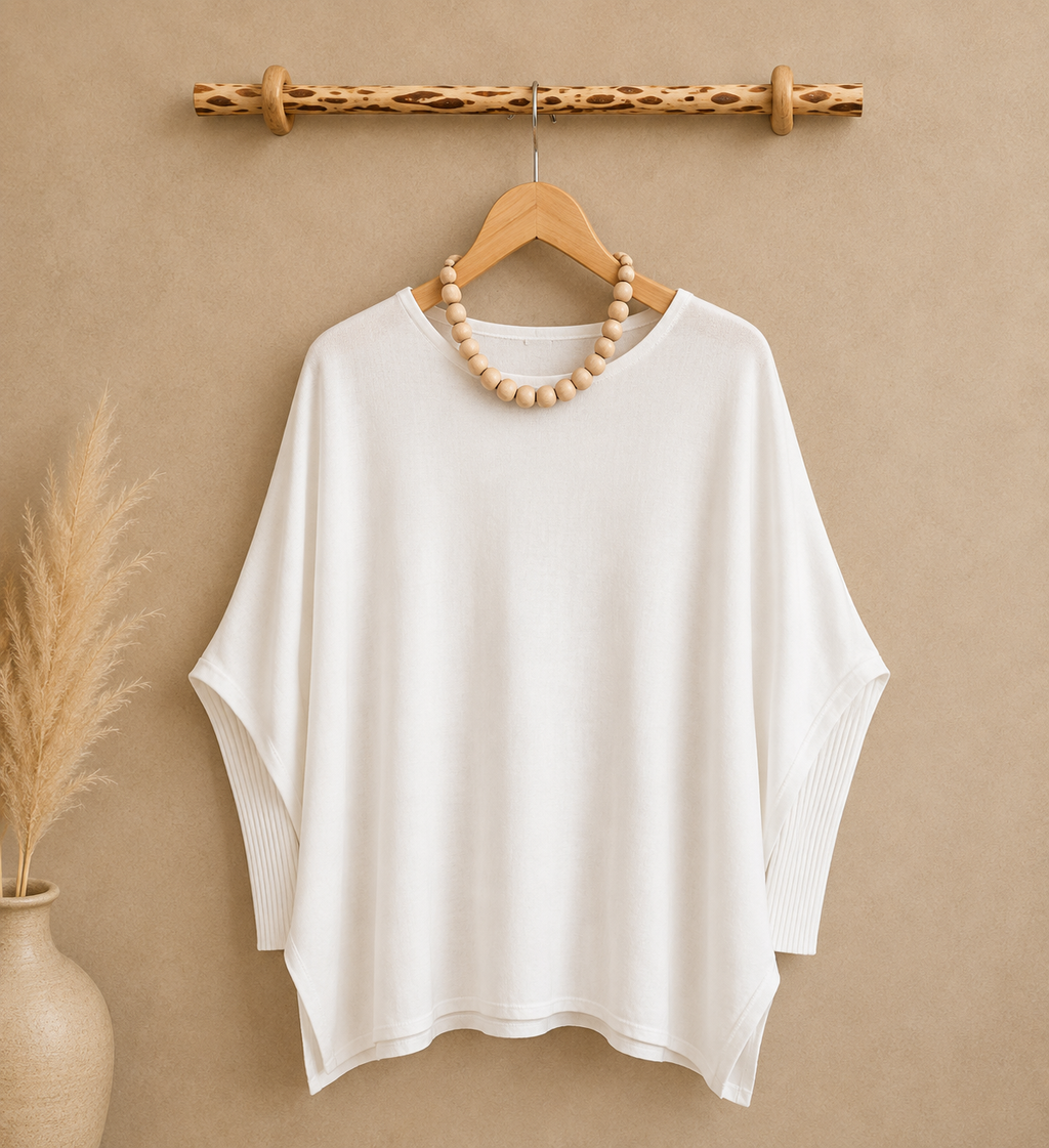 Feinstrick Pulli Pure White