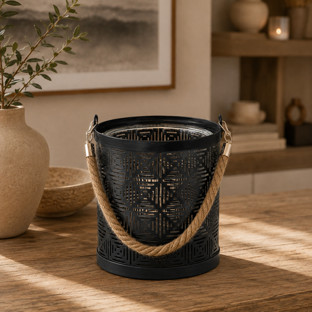Windlicht Black